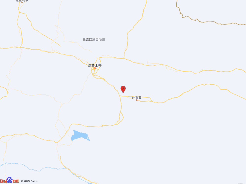 新疆吐魯番市高昌區(qū)（北緯43.19度，東經(jīng)88.68度）發(fā)生3.6級地震