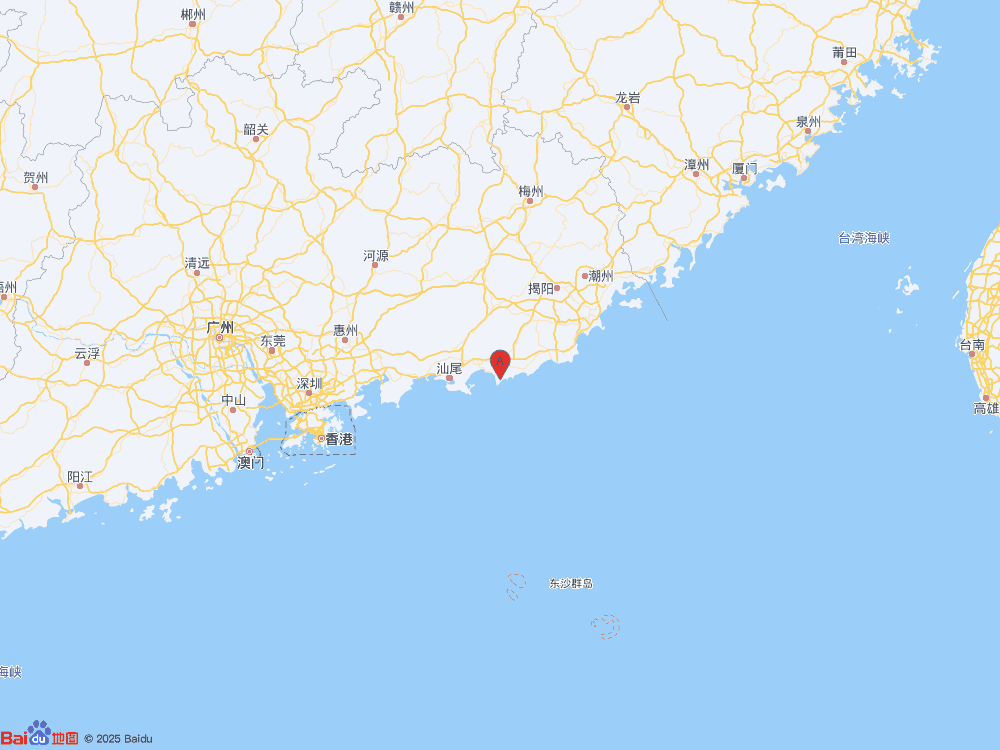 廣東汕尾市陸豐市發(fā)生3.0級(jí)地震
