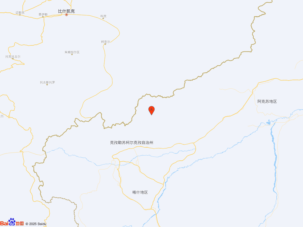 新疆克孜勒蘇州阿合奇縣（北緯40.63度，東經77.15度）發生3.0級地震