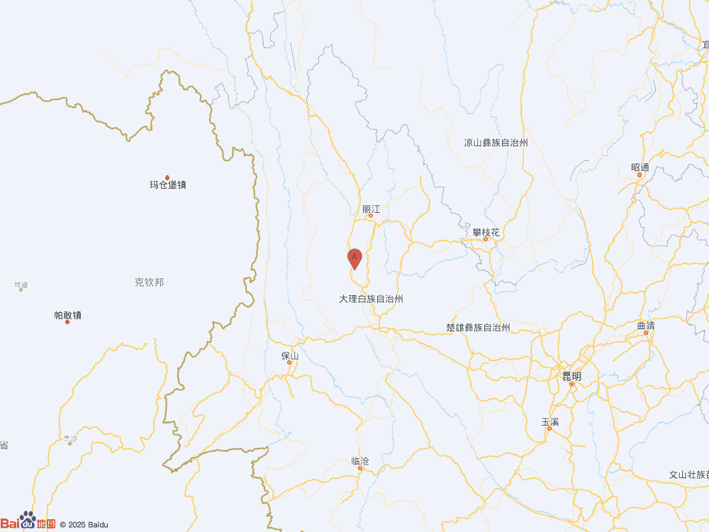 云南大理州洱源縣發生3.0級地震