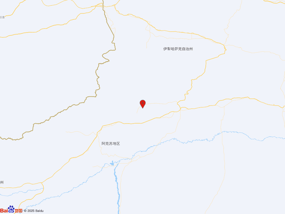 新疆阿克蘇地區拜城縣發生3.4級地震