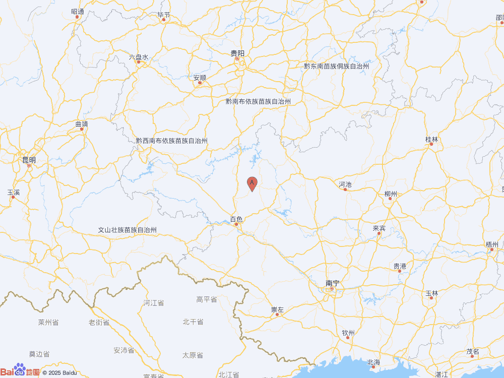 廣西河池市鳳山縣發生4.1級地震