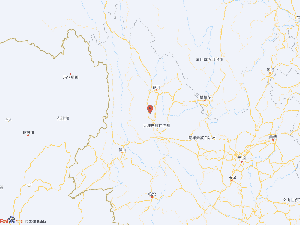 云南大理州洱源縣發生5.0級地震